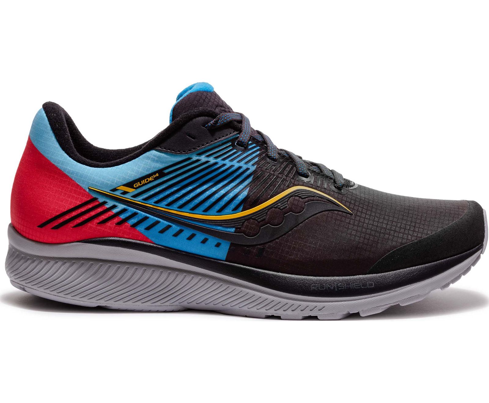 Women\'s Saucony Guide 14 Runshield Running Shoes Black / Blue / Red | Singapore 149LISH